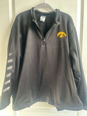 Iowa Hawkeyes Rivalry Threads Black Quarter-Zip Fleece